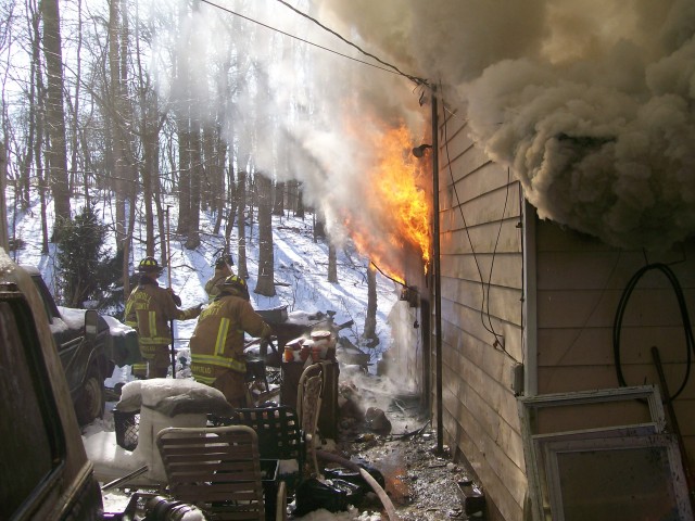 Evna Road Shed Fire, 03-04-2009